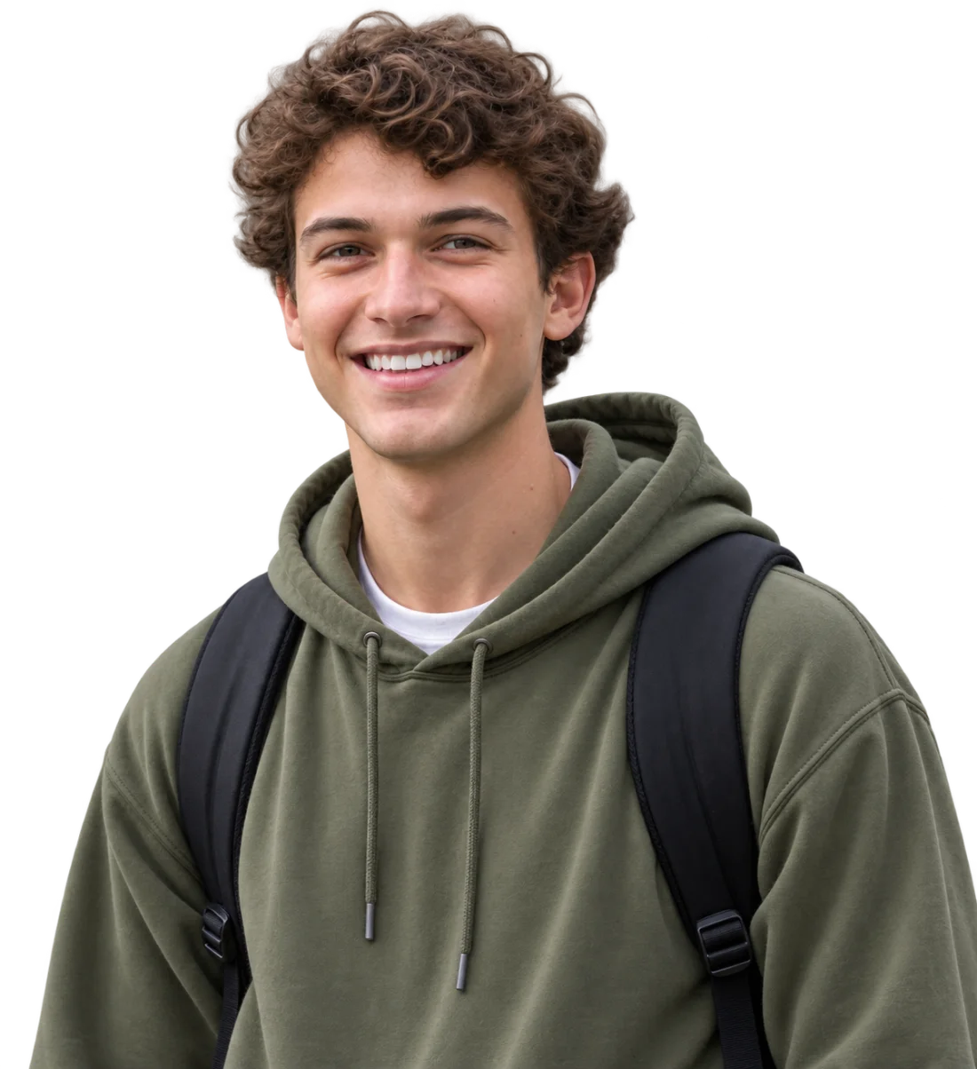 A smiling young volunteer tutor